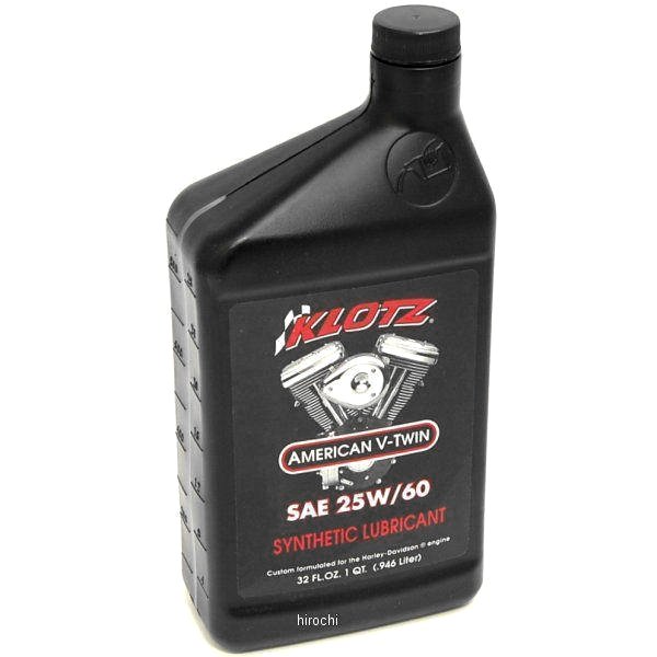化学合成 V-TWIN ハーレーエンジン用オイル 25W60 1クウォート (946ml)