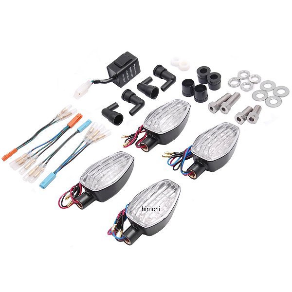 ライトウェイトLEDウインカーキット 12年-16年 CRF250L、CRF250M 黒/クリア