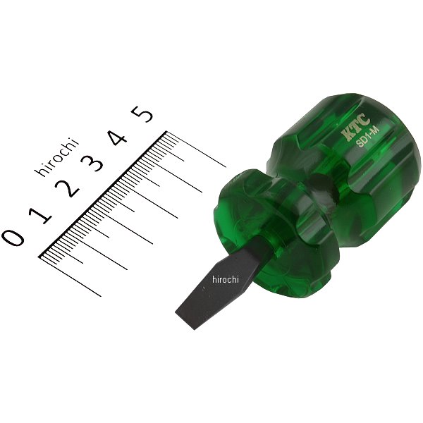 樹脂柄スタッビドライバ マイナス 6mm幅