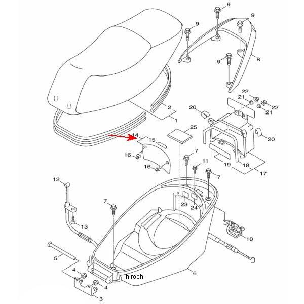 バッテリー カバー 1MS-XH219-00