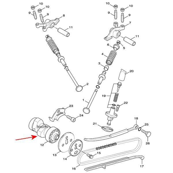カムシャフト アセンブリ1 1P3-E2170-01