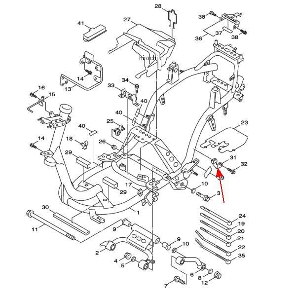 ホルダ フューエルパイプ 1P5-F1374-00