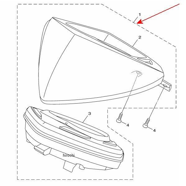 スピードメーターアセンブリ 1YP-H3510-00