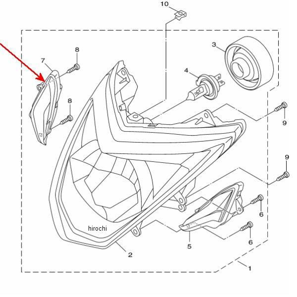パイロットライトアセンブリ1 1YP-H4301-10