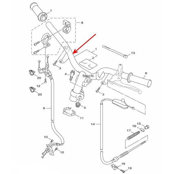 ハンドルコンプリート 1YP-XF611-00
