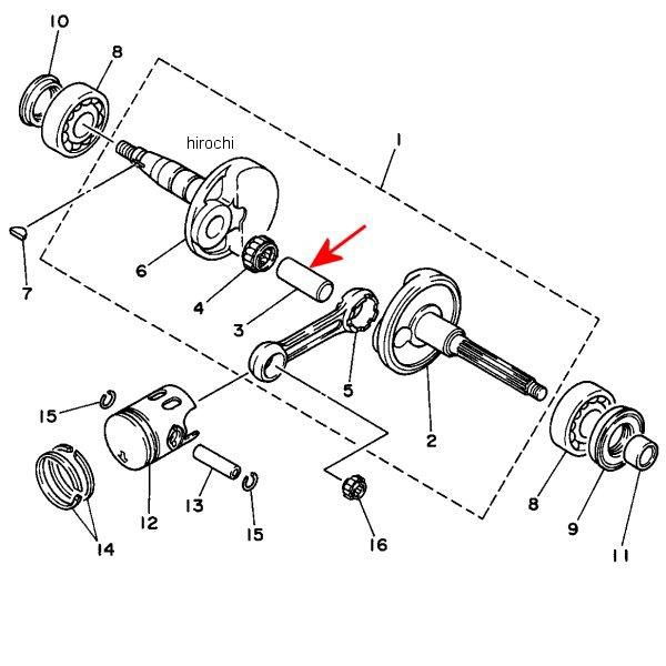 ピン クランク1 1YU-11681-00