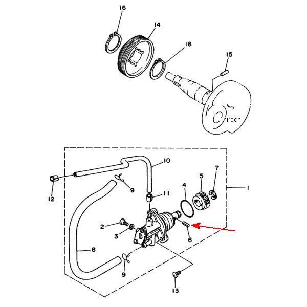 ピン ダウエル 1YU-13516-00