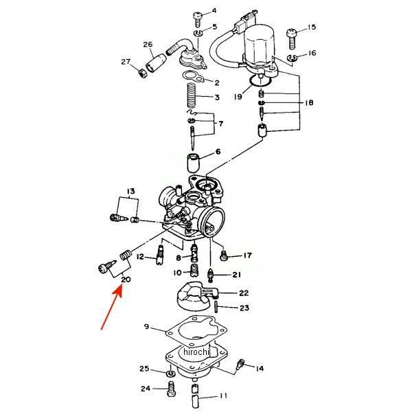 スロットル スクリュー セット 1YU-14103-00