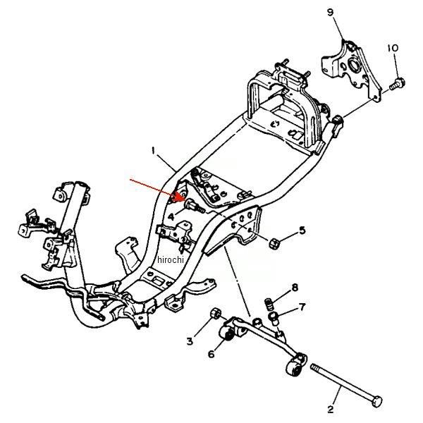 ボルト エンジンマウンテイング1 2T4-21481-01 4Y4-F1481-00