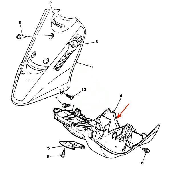 フェンダー インナー 3KJ-21552-03
