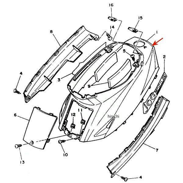 カバー サイド1 3KJ-21711-00-PG