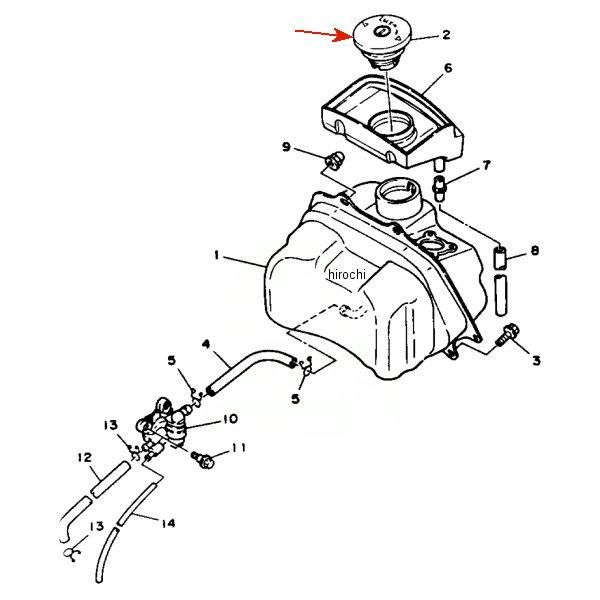 キャップ アセンブリ 3KJ-24602-02