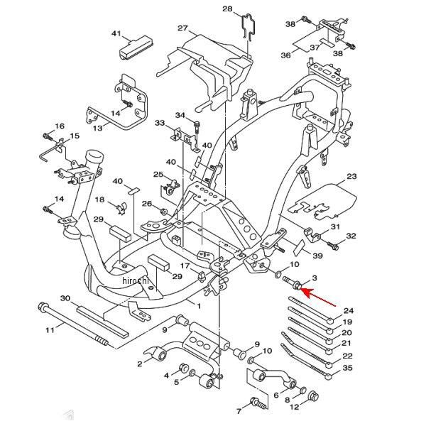 ボルト エンジンマウンティング1 3UH-F1481-00