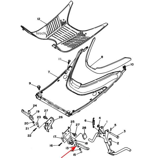 フットレスト リヤ1 3VR-27431-01