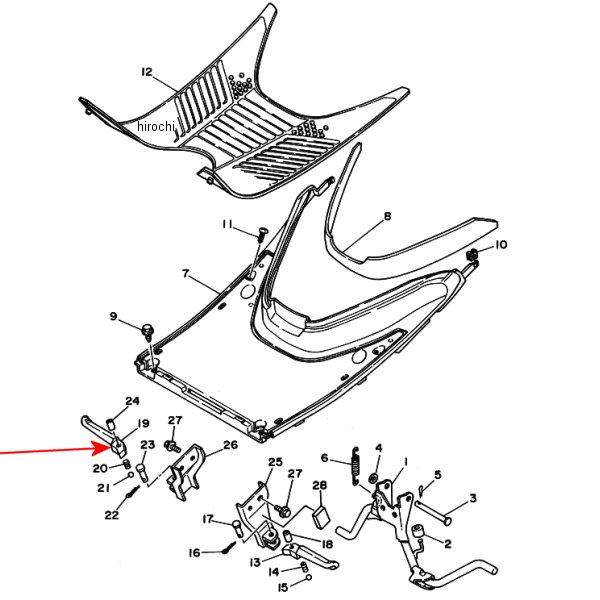 フットレスト リヤ2 3VR-27441-01