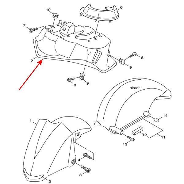 フェンダー インナ 4C6-F1552-01