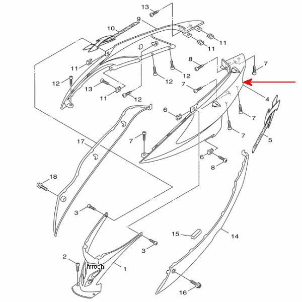 カバー サイド2 4C6-F1721-00-P0
