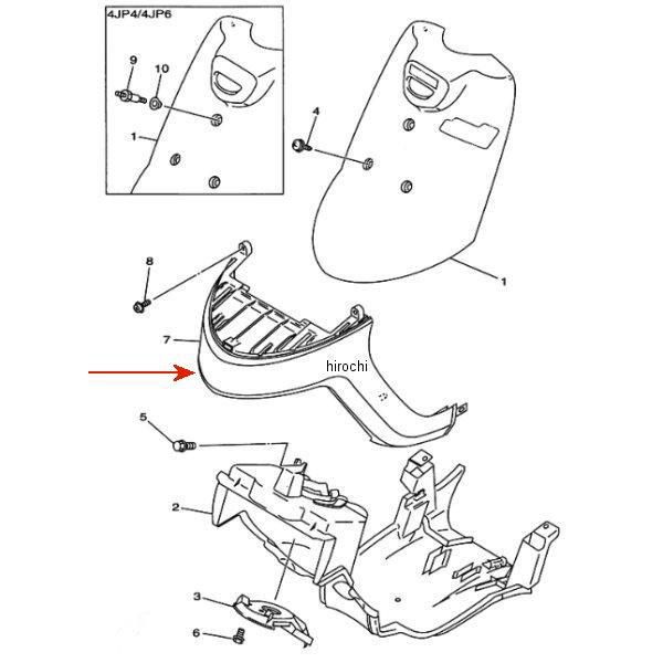 モール フェンダー 4JP-21519-20