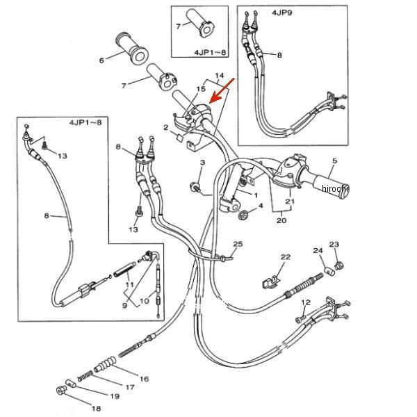 ケーブル ブレーキ 4JP-26341-00