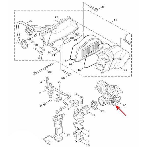 スロットルボディー アセンブリ 4P9-E3750-00