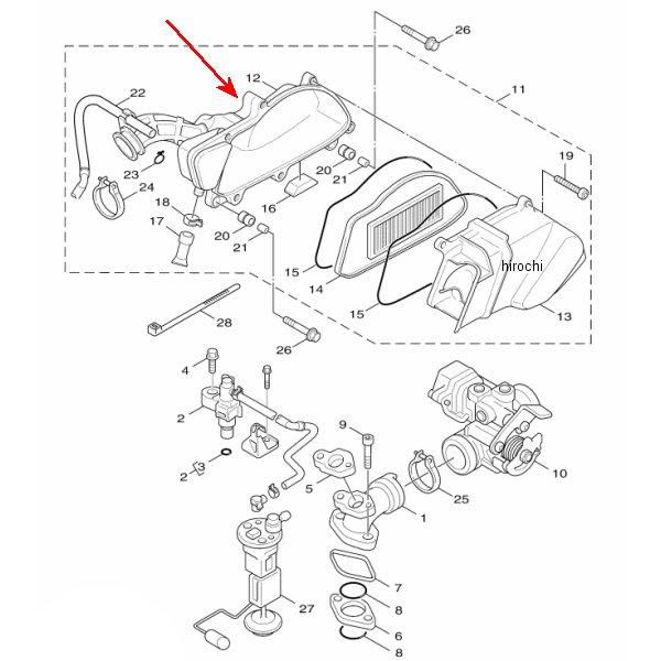 エアフィルターケース コンプ 4P9-E4408-01