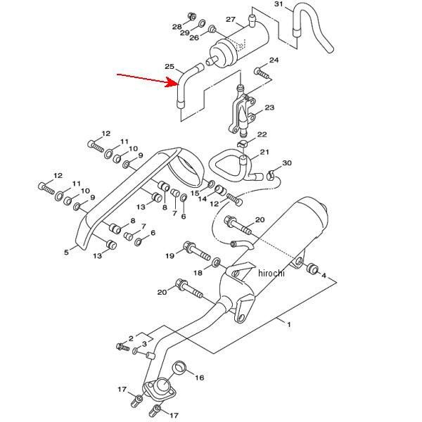 ホース ベント4 4P9-E4884-00