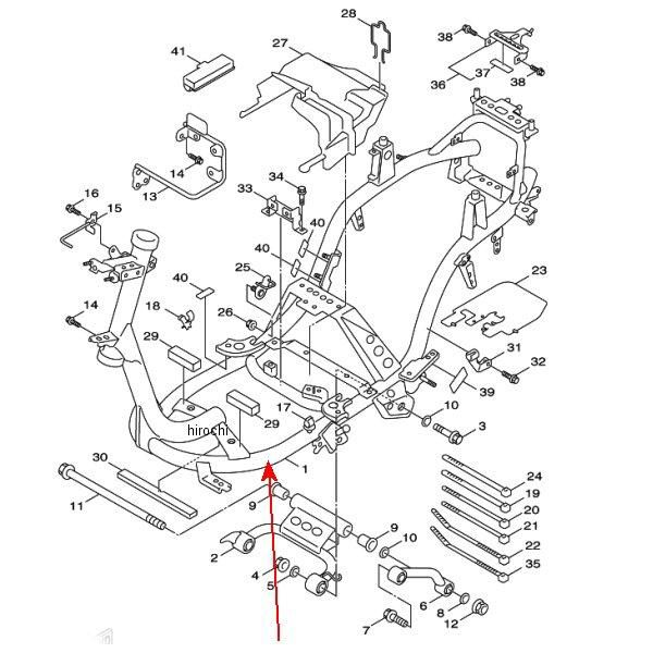 フレームコンプリート 4P9-F1110-00-33