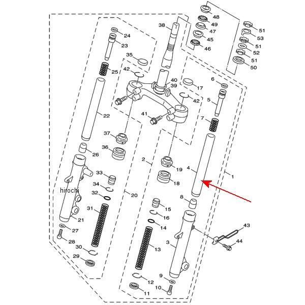 インナーチューブコンプリート1 4P9-F3110-00