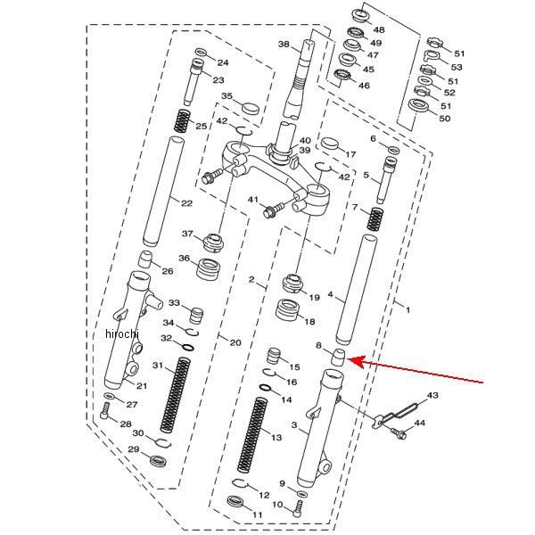 ピストン フロントフォーク 4P9-F3171-00
