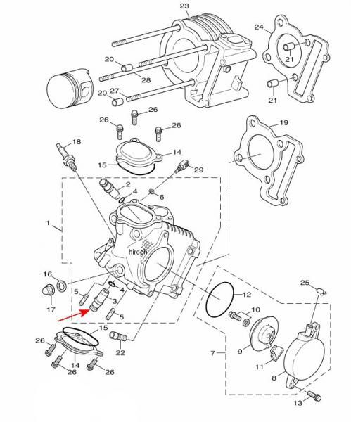 ガイド エキゾーストバルブ 5ML-11134-10