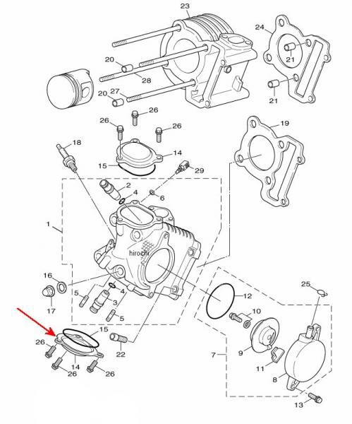 カバー シリンダー サイド2 5ML-E1186-00