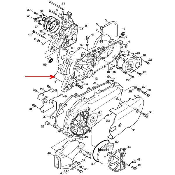 クランクケース1 5ML-E5111-00