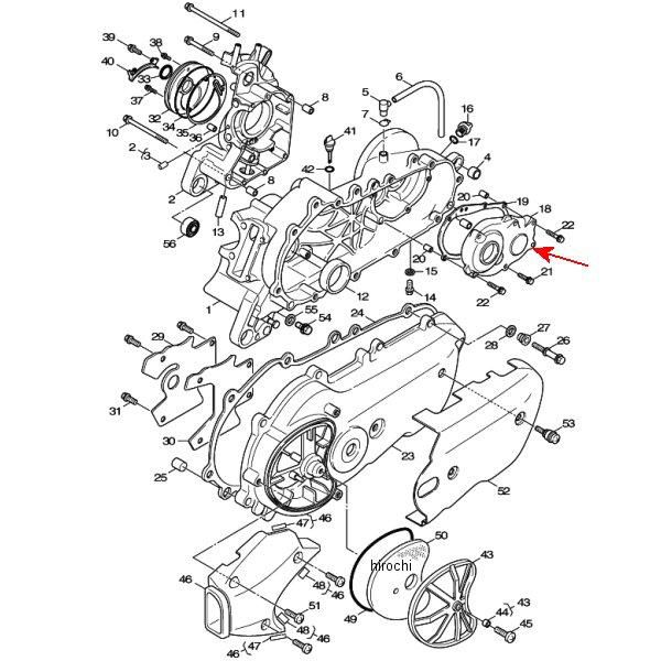 カバー クランクケース2 5ML-E5421-00