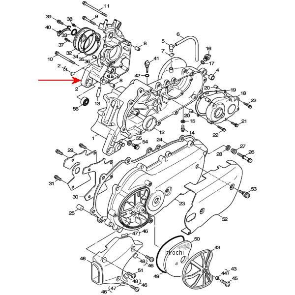 クランクケース2 5ML-WE512-01