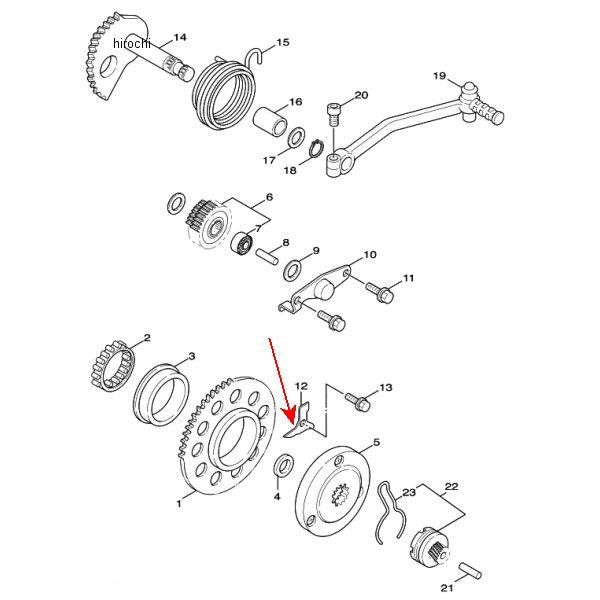シム キックシャフト 5TY-E5645-00