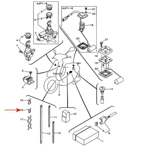 クランプ(3Y2) 90464-16039