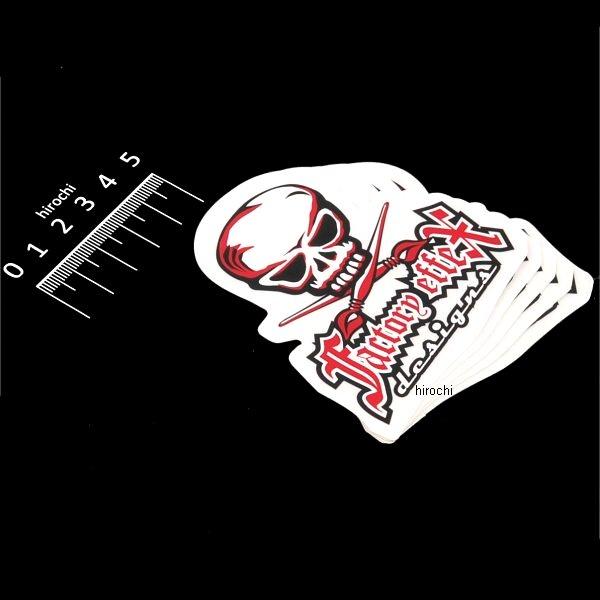 ロゴステッカー SKULL 80mm (5枚入り)