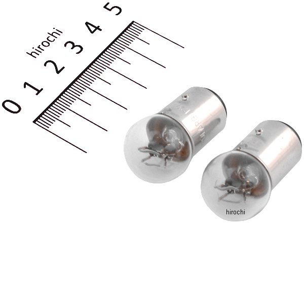 バルブ G18 ダブル球 クリア12V23/8W 2個入り