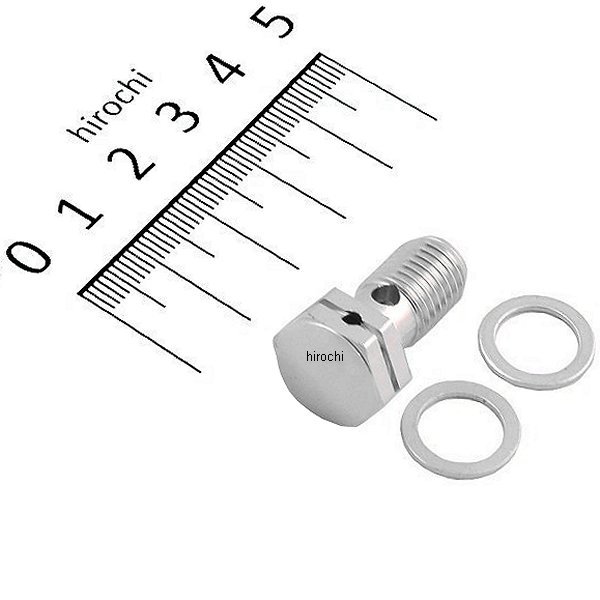 グッドリッジ バンジョーボルト アルミ P1.25 シングル シルバー