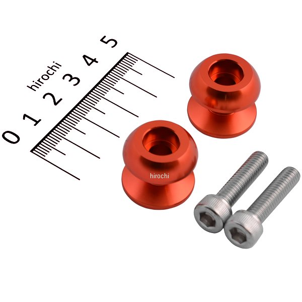 マシニングネットアンカー 6mm アルミ 2個入り ディープオレンジ