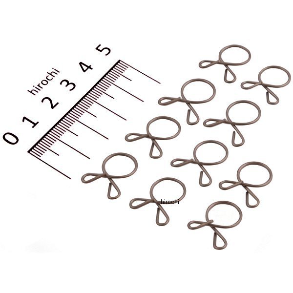 ホースクリップ Aタイプ(ステンレス)10mm 10コ入