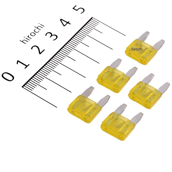 ヒューズ ミニ平型20A 5個入り