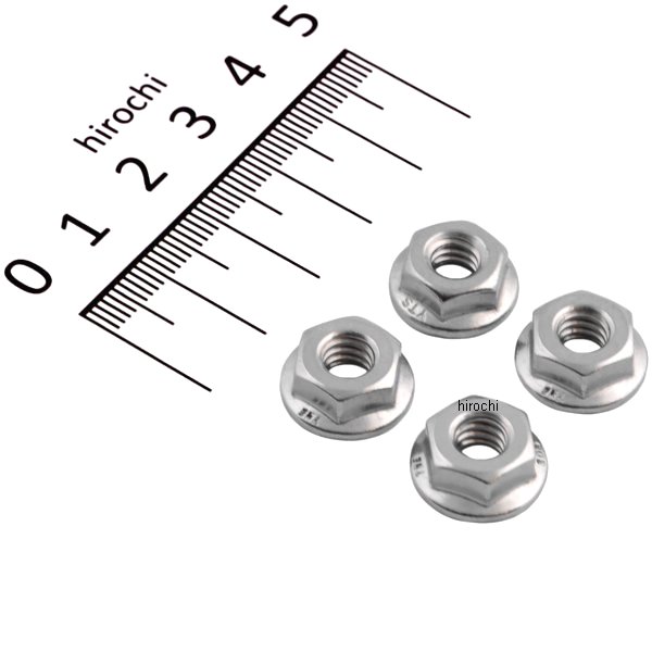 ステンレスフランジ付き六角ナット 1/4インチ-20