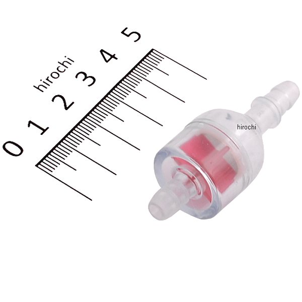 ガソリンフィルター SUSメッシュ ホース内径6-6.5mm用 レッド