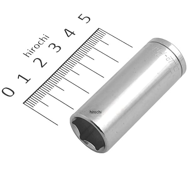ブルーポイント 1/4インチ ディープ ソケット 6角 9/16インチ 長さ1-31/32インチ