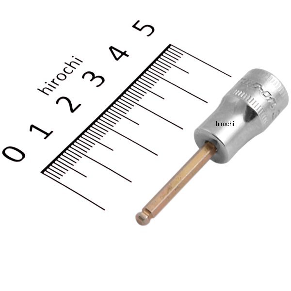 1/4インチ ボール 6角 スタンダード ビット ソケット 3mm