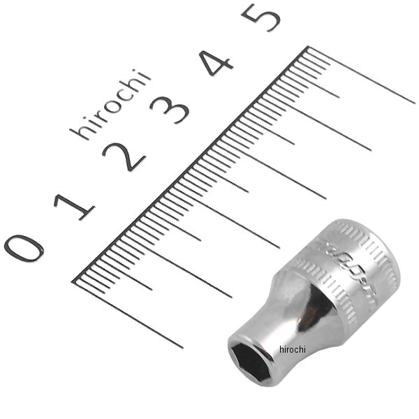 フランクドライブ 1/4インチ シャロー ソケット 6角 5.5mm