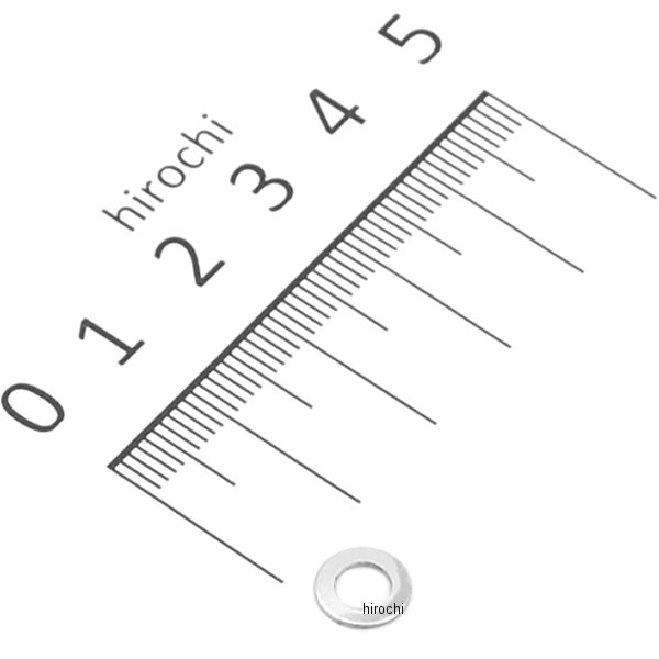 DRAG 平ワッシャー クローム 4mm(1個売り)