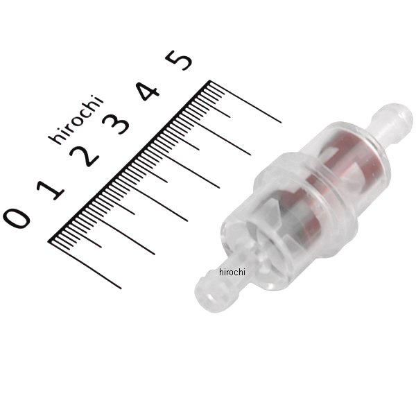 ガソリンフィルター ナイロンメッシュ ホース内径6mm用レッド