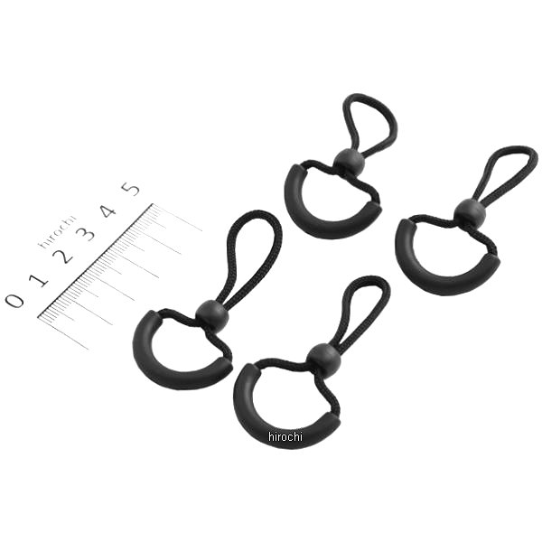 クイックオープンZIPタブ 黒 4本入